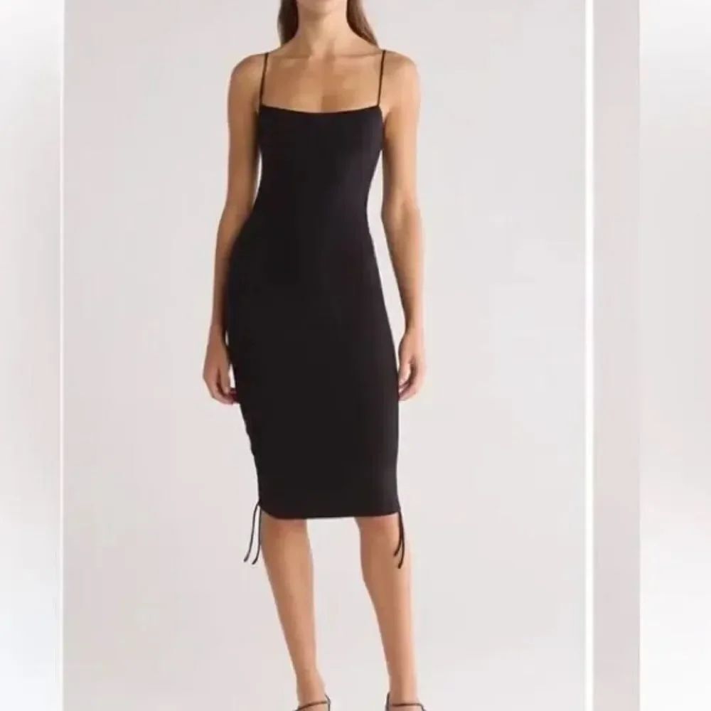 Good American Ruched Body Con Dress L